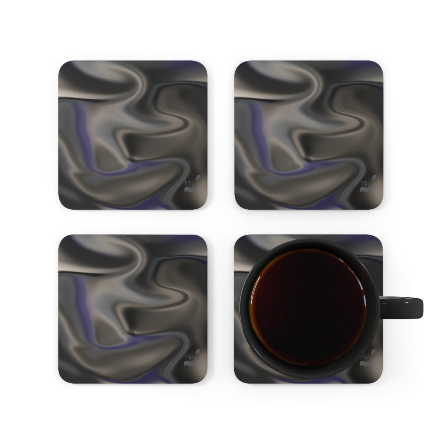 Silhouette BeSculpt Corkwood Coaster Set of 4