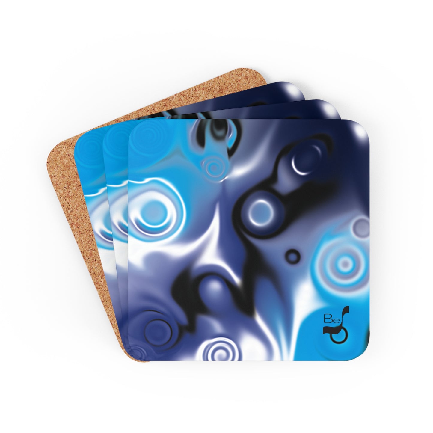 No. 87 BeSculpt Corkwood Coaster Set of 4 Eco-friendly