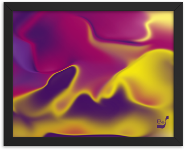 Primeval Kind BeSculpt Abstract Art Framed