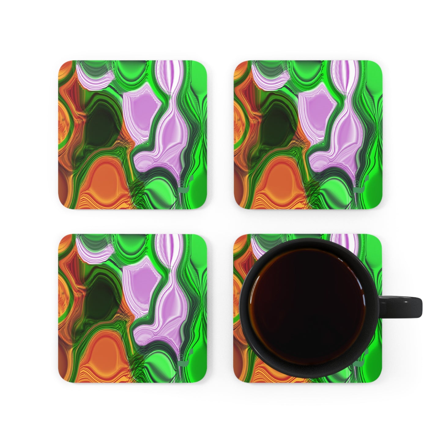 Silky BeSculpt Corkwood Coaster Set of 4