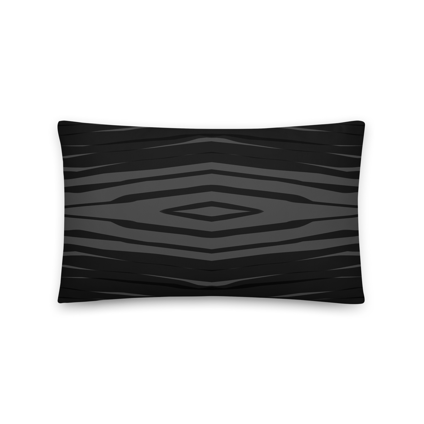 Black H Stripes BeSculpt Throw Pillow 2 L