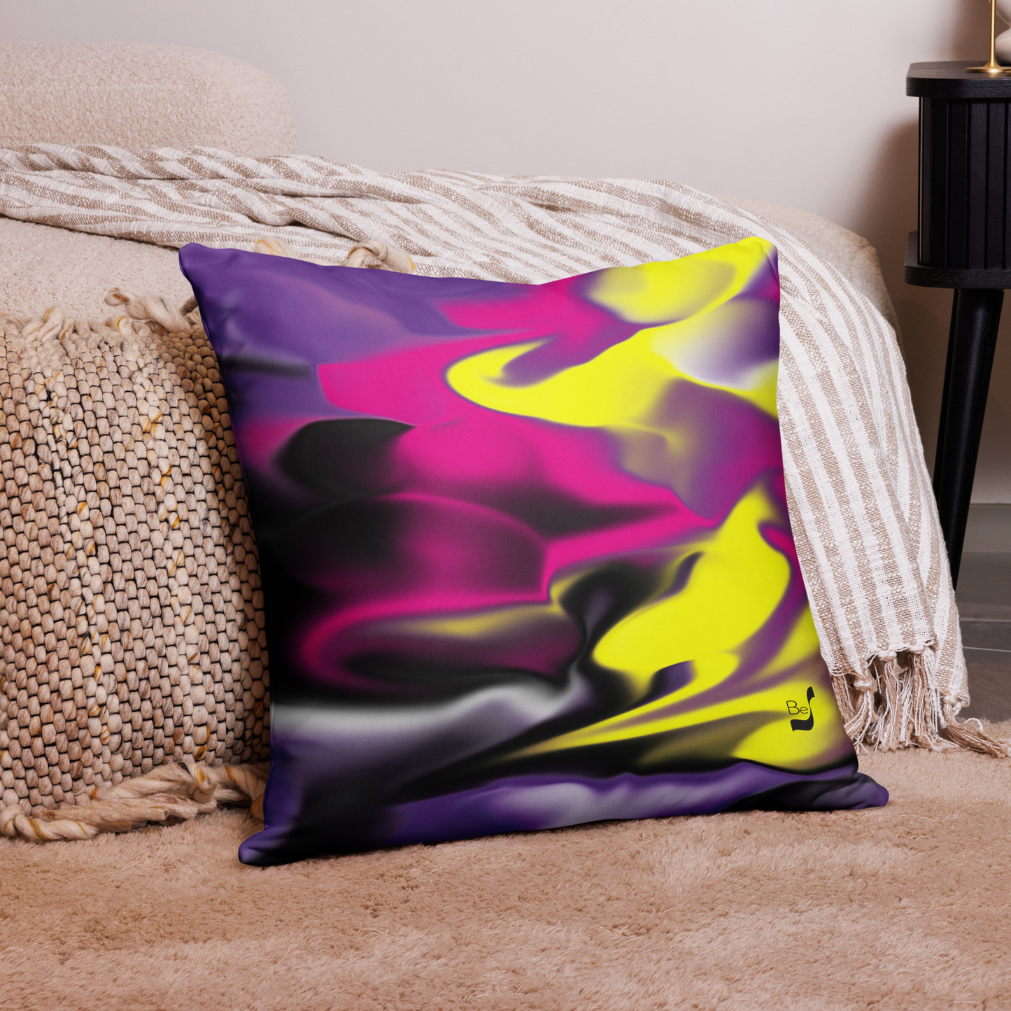 Rising Bud BeSculpt Throw Pillow