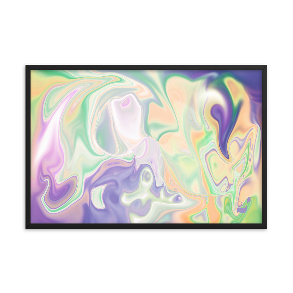 Go Dancing BeSculpt Abstract Art Framed