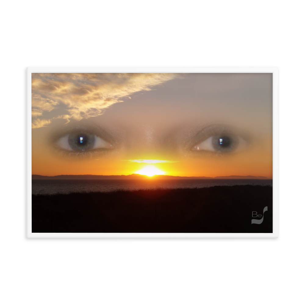 Sunset Eyes BeSculpt Framed Photo-Art Seascape