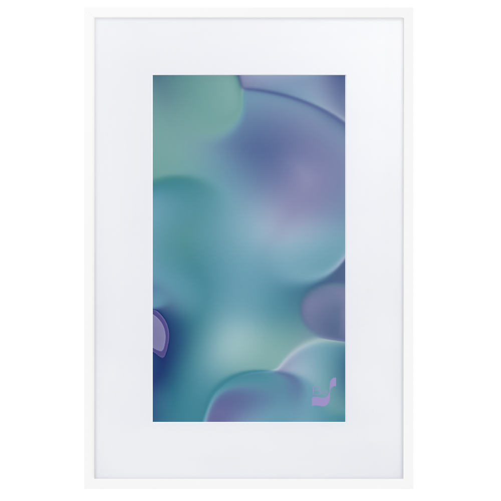 Fizz BeSculpt Abstract Art with Matboard Framed V