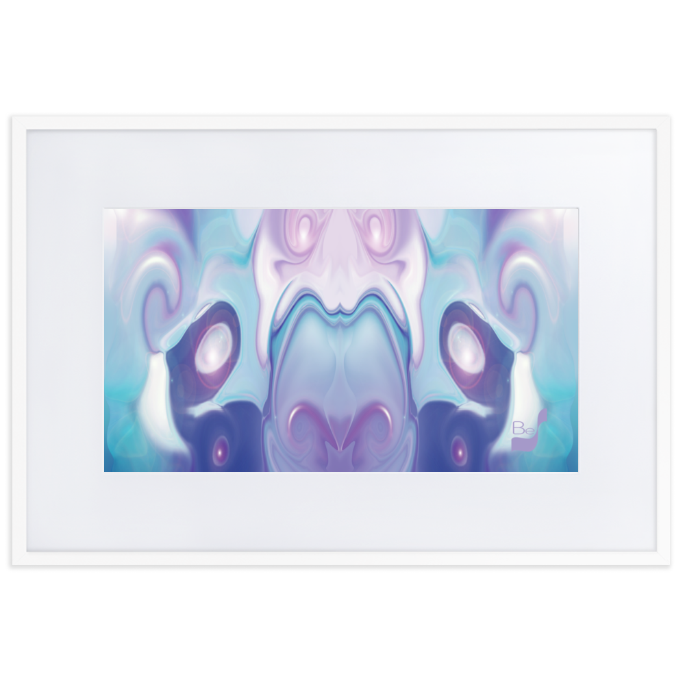 Space Elephant BeSculpt Kids Art with Matboard Framed 2
