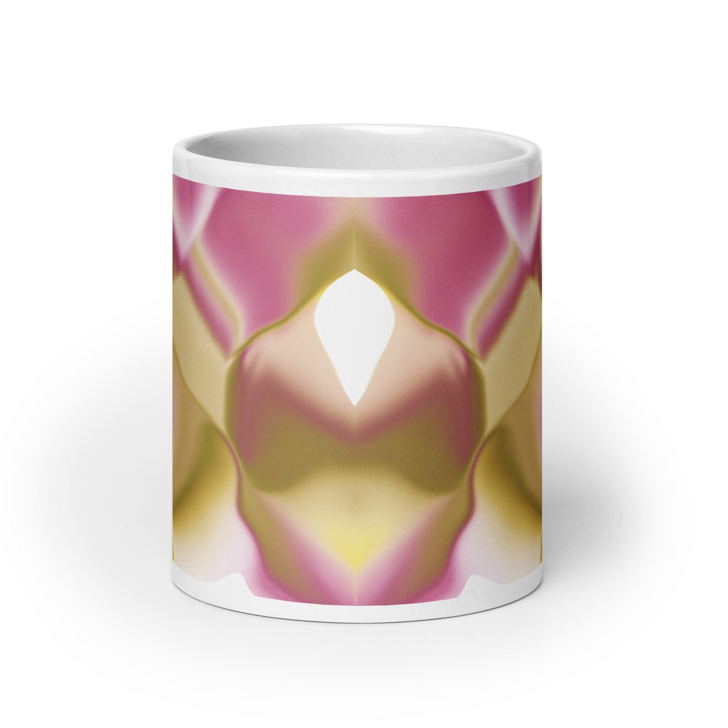 Ribbons Rose BeSculpt Kaleidoscope Mug 3
