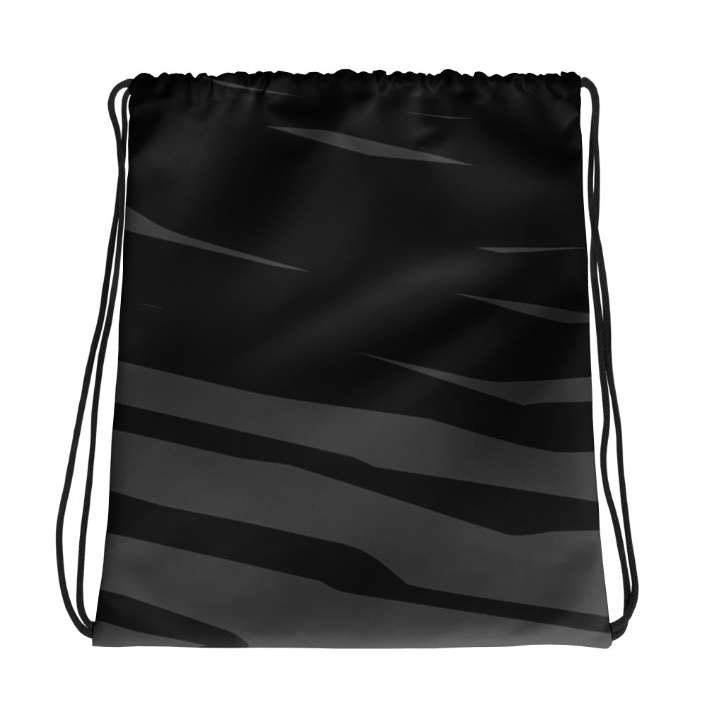 Black H Stripes BeSculpt Drawstring Bag Reflected Pattern