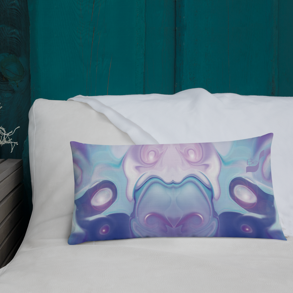 Space Elephant BeSculpt Kids Throw Pillow L 2 (Fabric with linen feel)