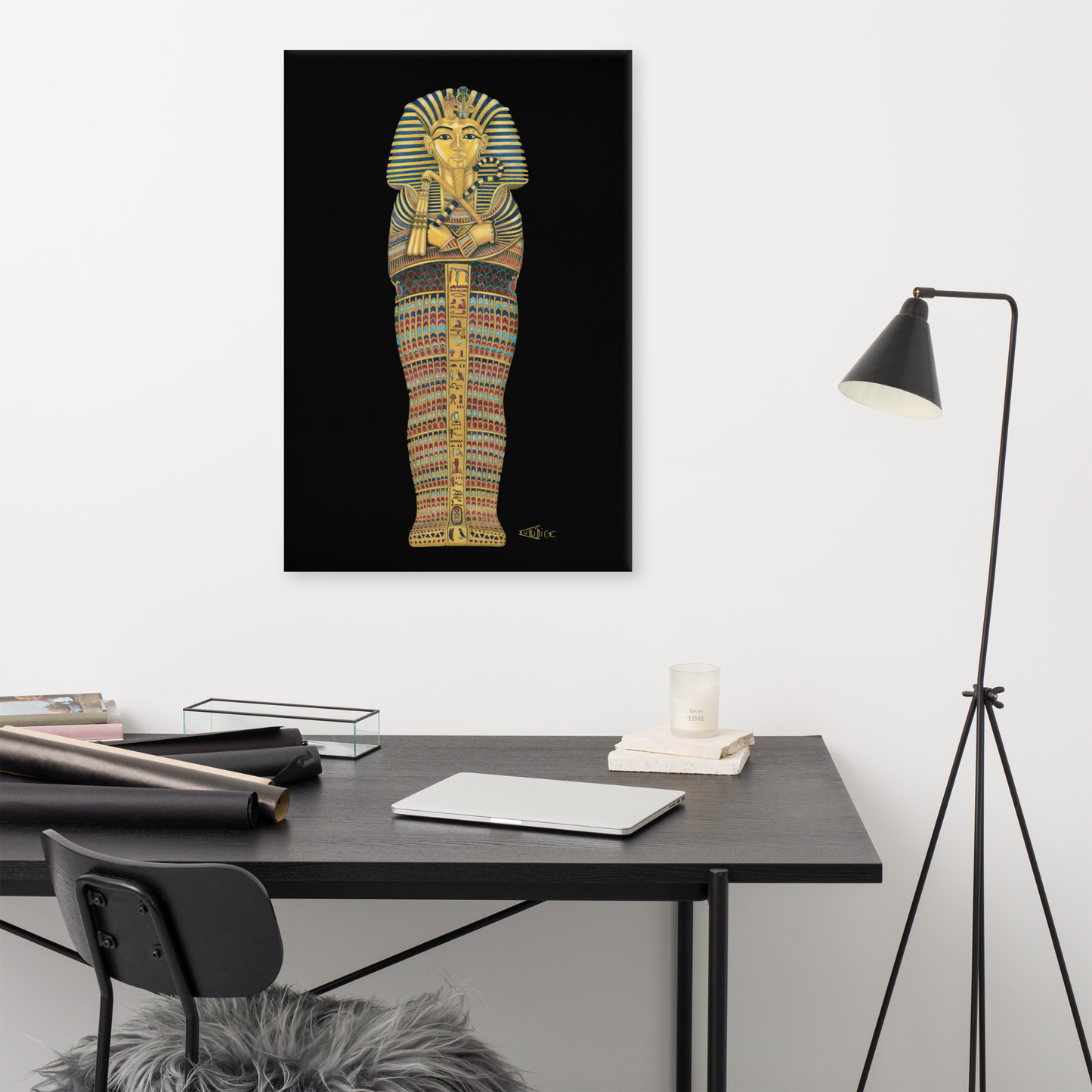 Magical King Tut BeSculpt Giclée on Canvas