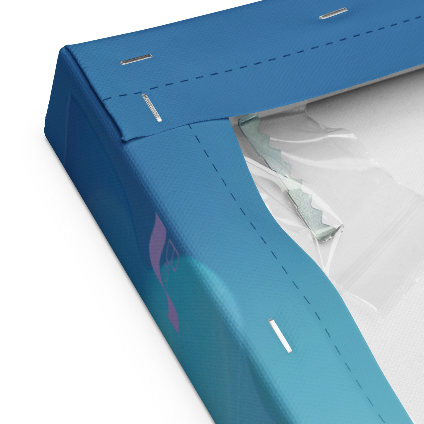 Space Elephant BeSculpt Kids Abstract Wall Art on Canvas Mirrored