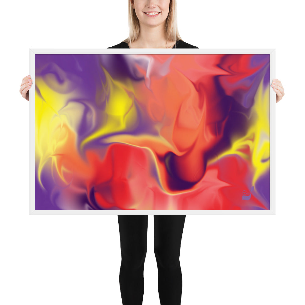 Airless BeSculpt Abstract Art Framed