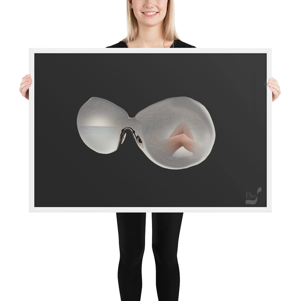 Through the Glasses BeSculpt Framed Photo-Art