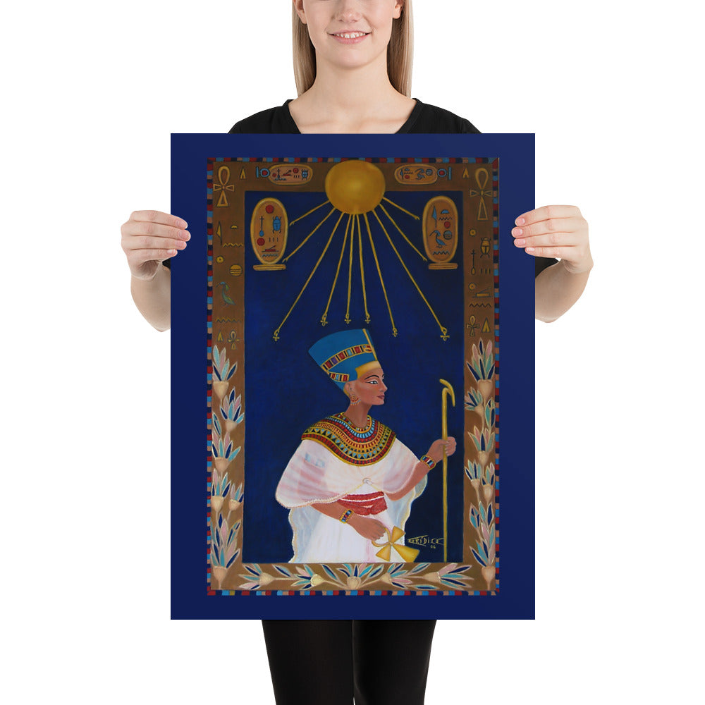 The Eternal Beauty of Queen Nefertiti BeSculpt Giclée Paper