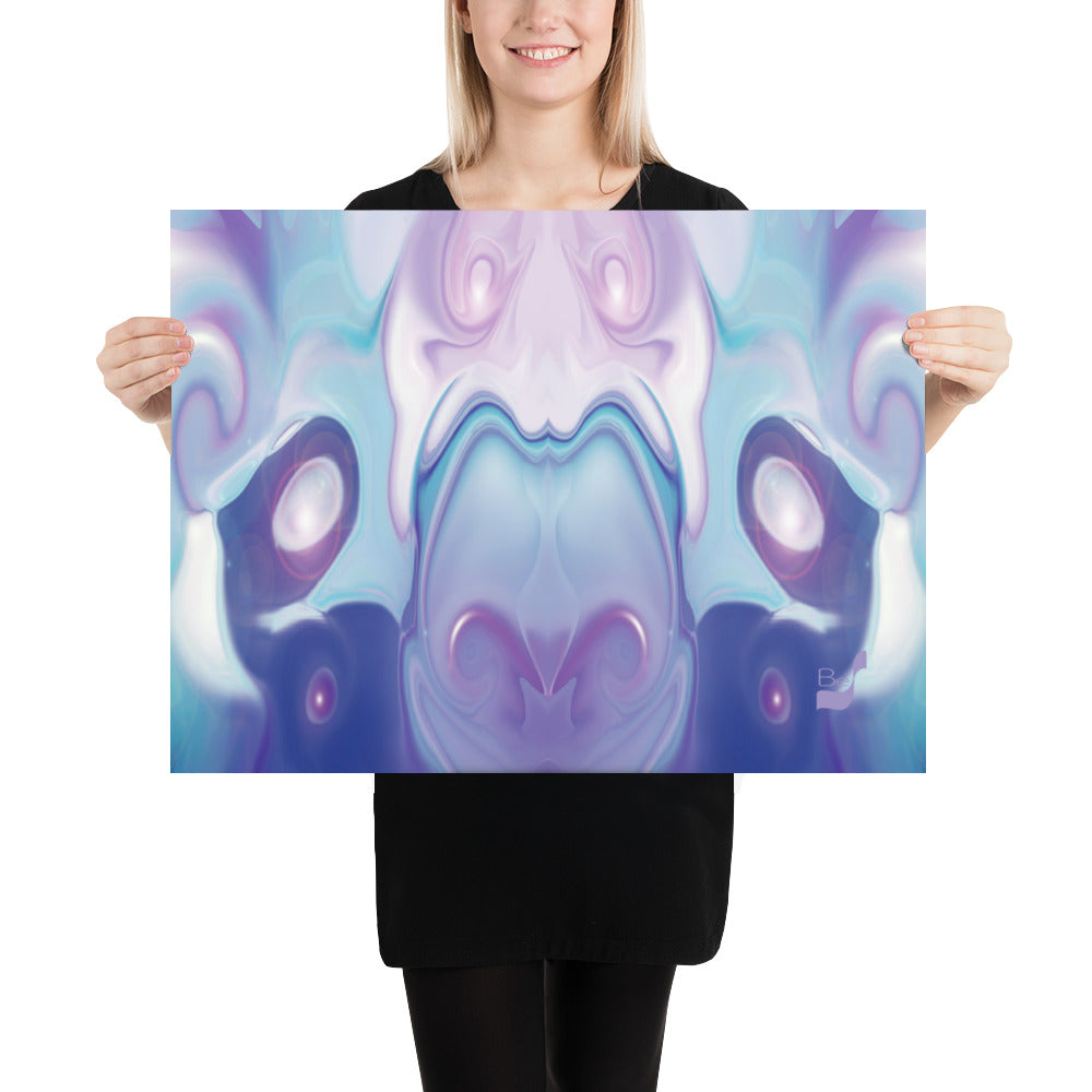 Space Elephant BeSculpt Kids Art Print/Poster 2