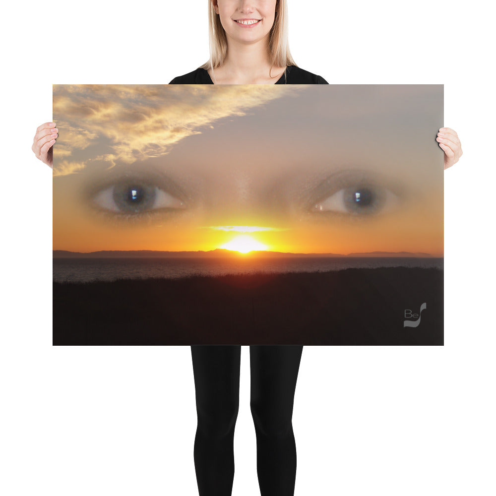Sunset Eyes BeSculpt Photo-Art Seascape Print Enigmatic Sunset Art Print