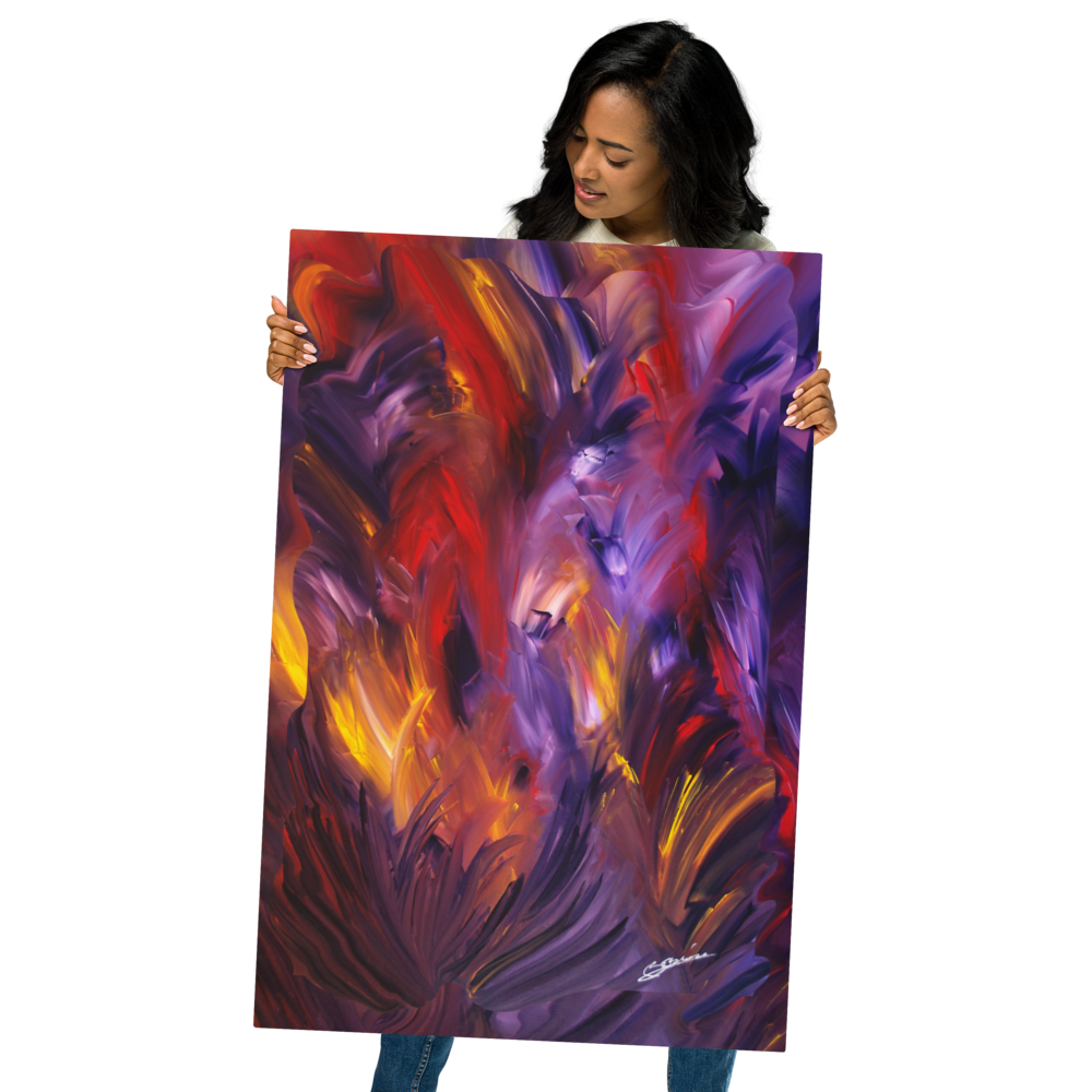 Rumbling Wilderness BeSculpt Giclée on Metal