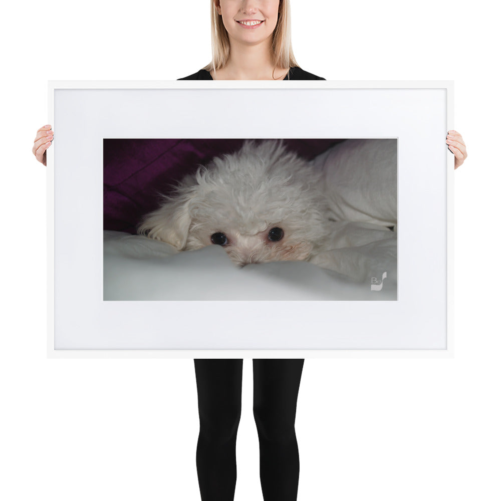 Peeking BeSculpt Photo-Art with Matboard Framed