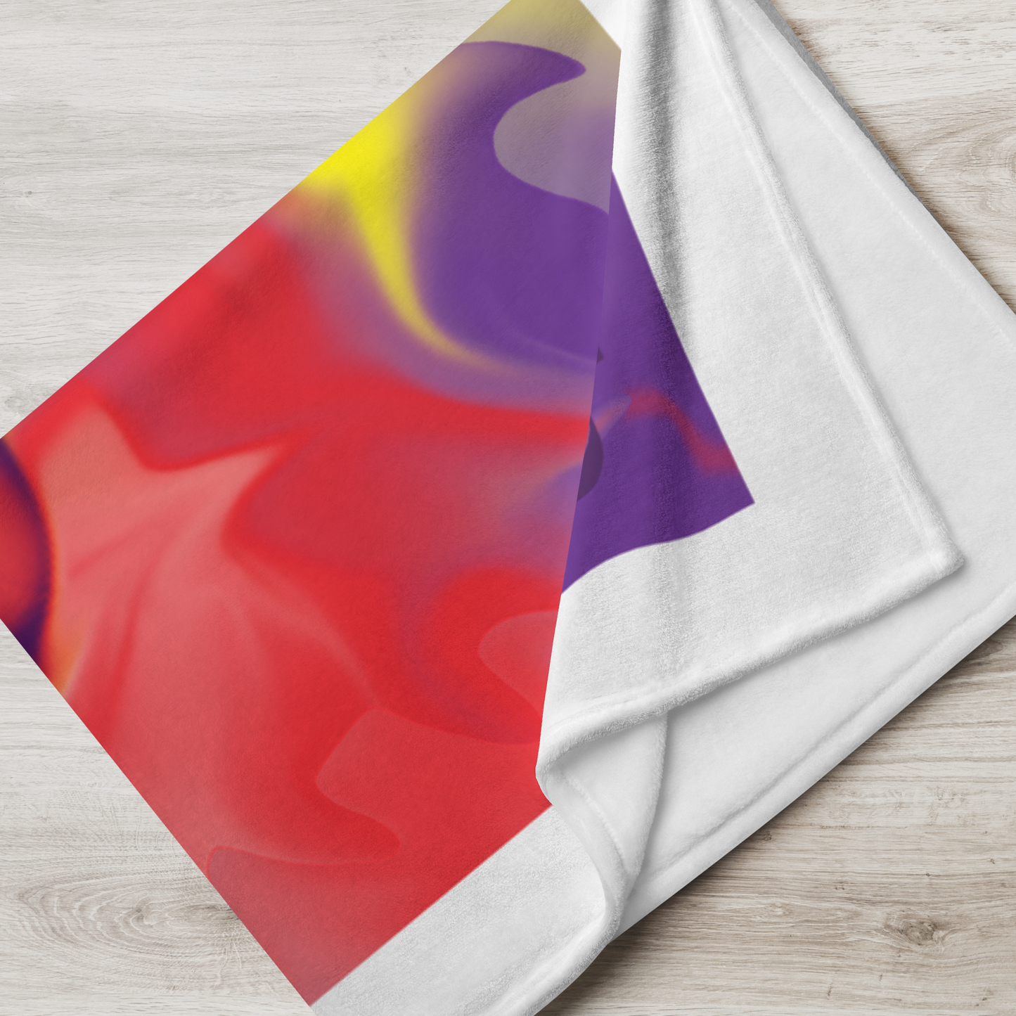 Airless BeSculpt Throw Blanket White Trimmed