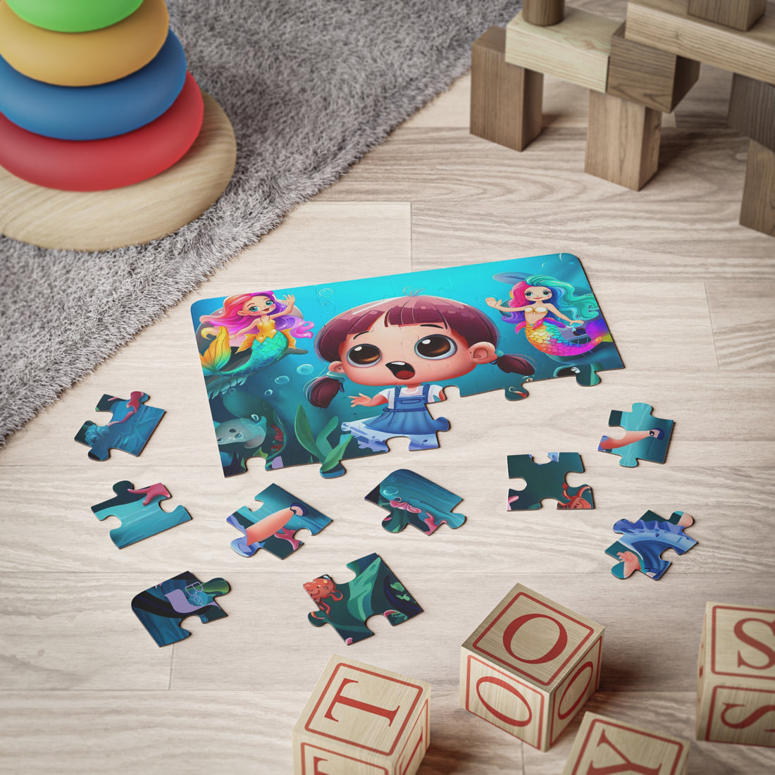 Leap into the Waves BeSculpt Kids Ages 3-5 Year Old Puzzle 30-Pieces