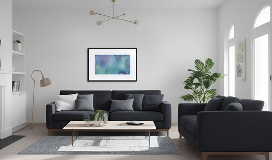 Fizz BeSculpt Abstract Art with Matboard Framed H