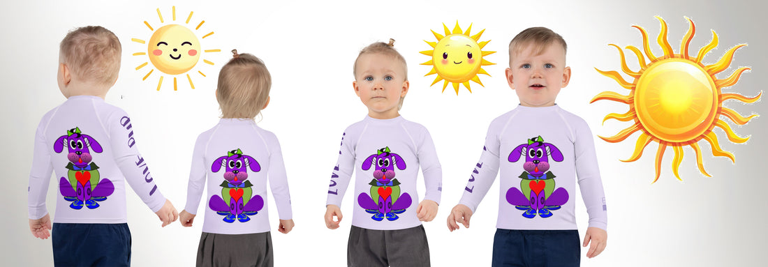 Sun-Proof Your Child - Love Pup 1 Purple BeSculpt: The stylish way to shield your kids from harmful UV rays.