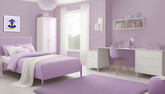 Love Pup 2 Blue BeSculpt Kids Art Framed