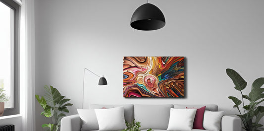 Unveiling Elegance: Explore the Color Theory BeSculpt Abstract Wall Art on Metal by Bereniche Aguiar