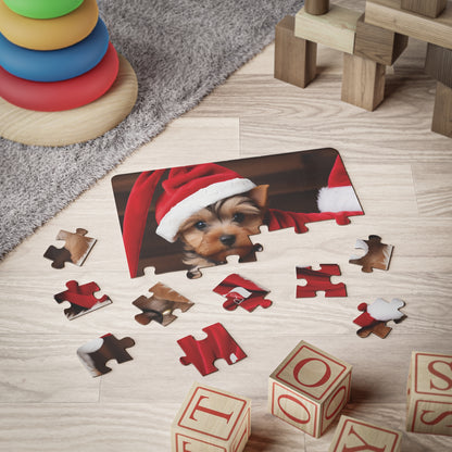 Yuletide Yorkie BeSculpt Kids  Photographic Art Ages 3-5 Year Old Puzzle 30-Pieces