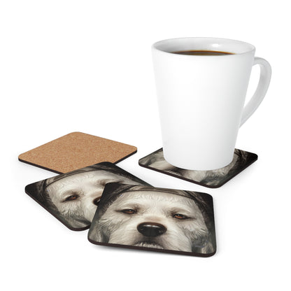 Are You Looking At Me BeSculpt Corkwood Coaster Set of 4