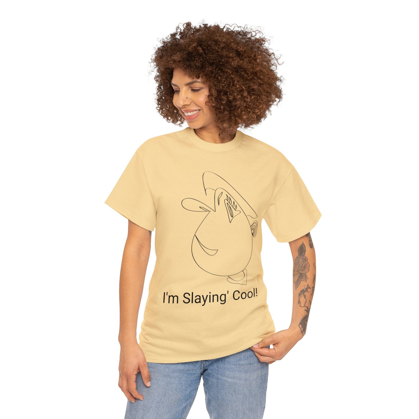 I'm Slayin' Cool! BeSculpt Unisex Heavy Cotton Tee