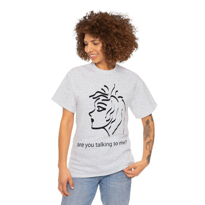 Nonchalant Stare BeSculpt Unisex Heavy Cotton Tee