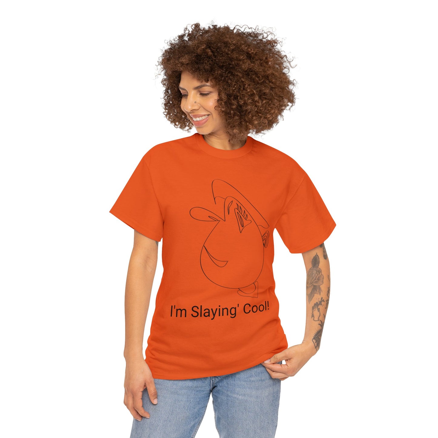 I'm Slayin' Cool! BeSculpt Unisex Heavy Cotton Tee