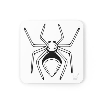 Spider BeSculpt Corkwood Coaster Set of 4