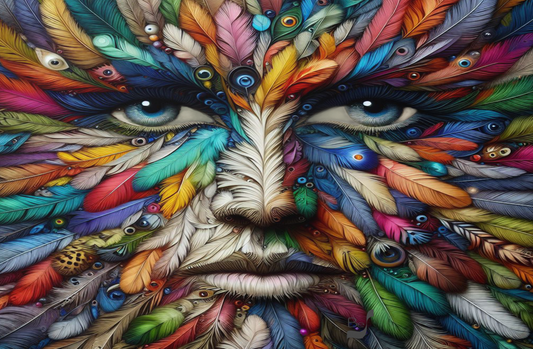 Feather Eyes BeSculpt Metal Photo-Art H