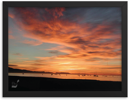 Dawn BeSculpt Framed Photo-Art Seascape