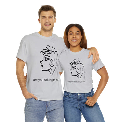 Nonchalant Stare BeSculpt Unisex Heavy Cotton Tee