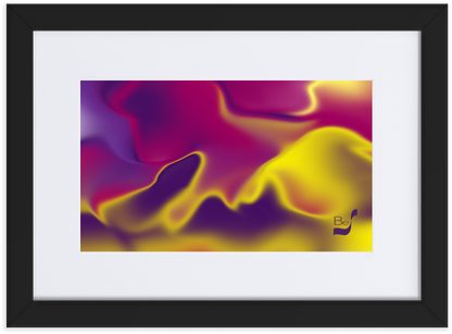 Primeval Kind BeSculpt Abstract Art with Matboard Framed