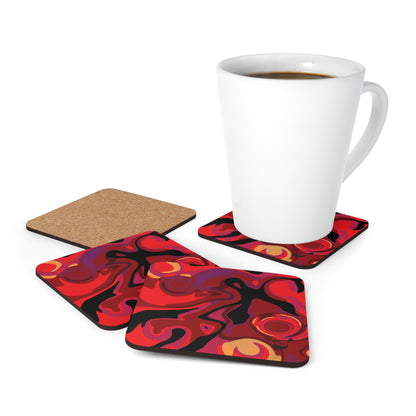 Reaching BeSculpt Corkwood Coaster Set of 4 Eco-friendly