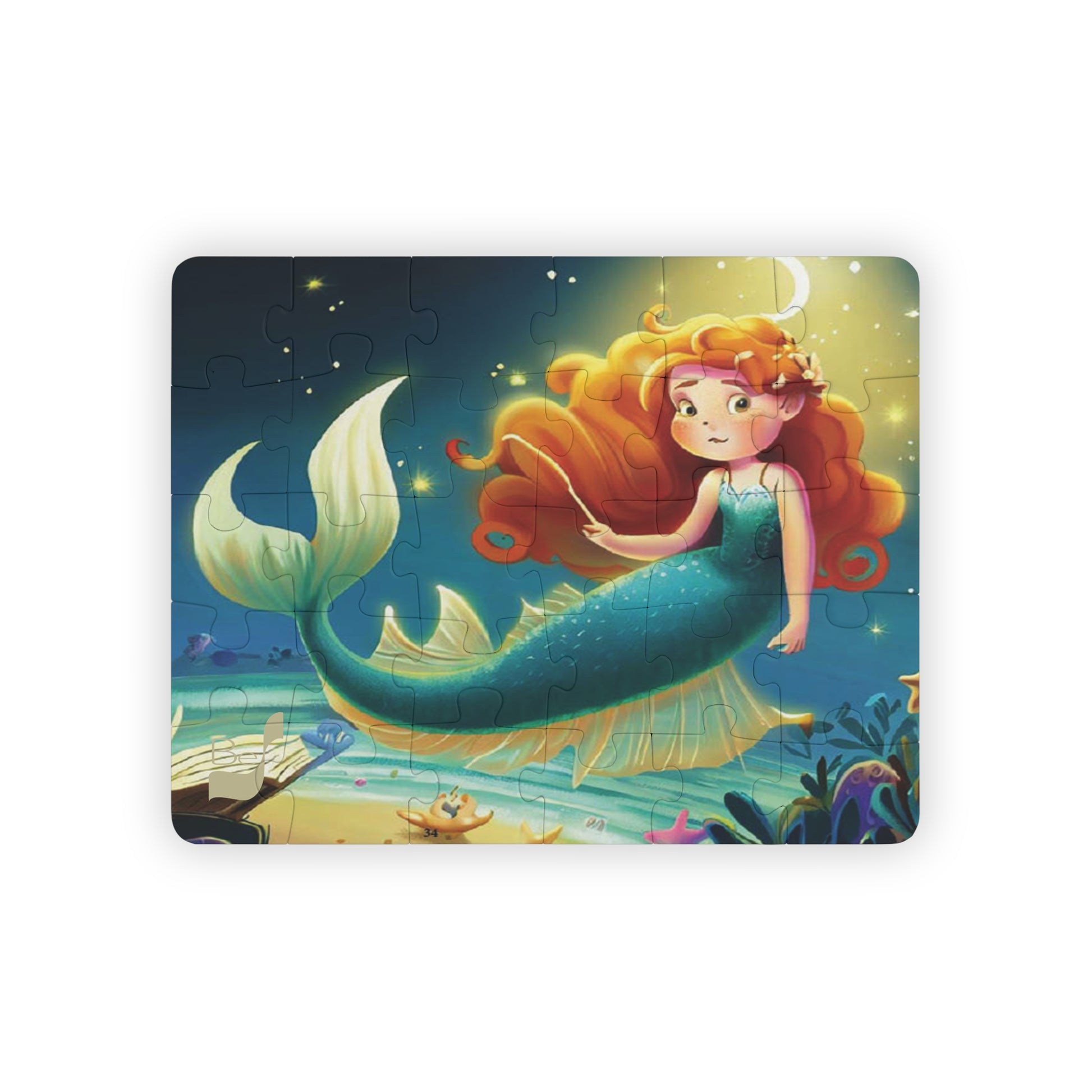 Luly Swimming as a Mermaid BeSculpt Kids  Illustration Art Ages 3-5 Year Old Puzzle 30-Pieces