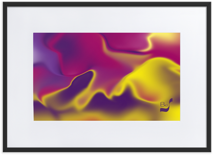 Primeval Kind BeSculpt Abstract Art with Matboard Framed