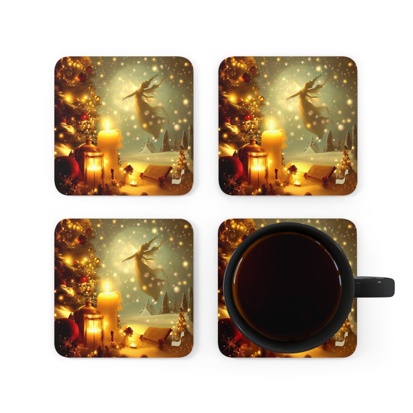 Magic Moments BeSculpt Art Corkwood Coaster Set of 4