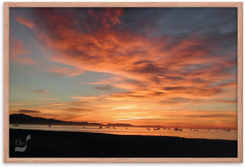 Dawn BeSculpt Framed Photo-Art Seascape