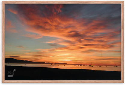 Dawn BeSculpt Framed Photo-Art Seascape