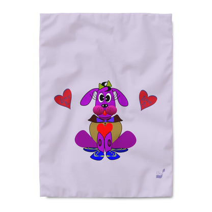 Love Pup 3 Violet BeSculpt Kids Duvet Cover