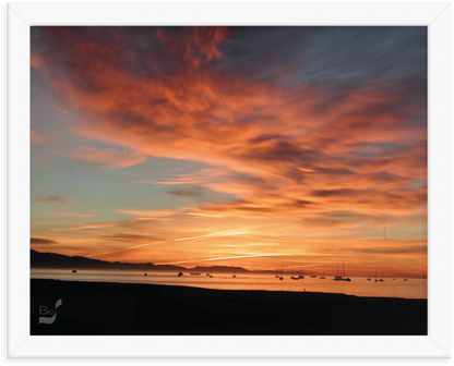 Dawn BeSculpt Framed Photo-Art Seascape