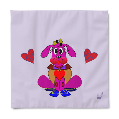 Love Pup 4 Hot Pink BeSculpt Kids Duvet Cover