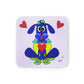 Love Pup 2 Blue BeSculpt Kids Corkwood Coaster Set of 4