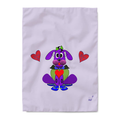 Love Pup 1 Purple BeSculpt Kids Duvet Cover