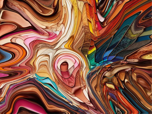 Color Theory — Digital Art Giclée on Metal